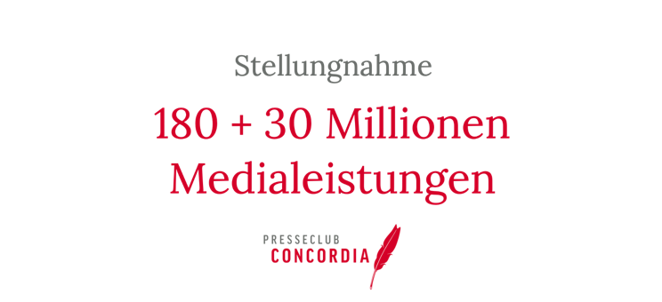 Concordia-Stellungnahme zu 210 Millionen Medialeistungen