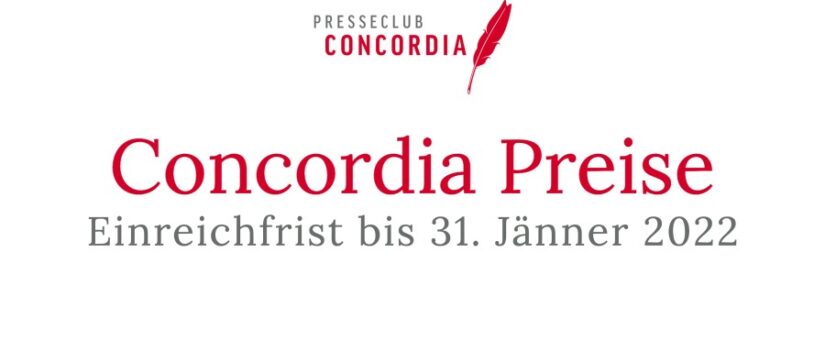 Ausschreibung der Concordia Preise